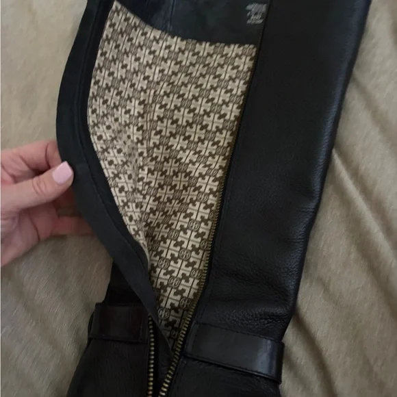 Tory Burch Tall black riding boots, size 8 - Picture 4 of 7